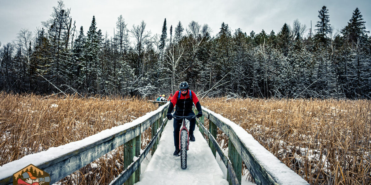 Fatbiking on Old Quarry trail