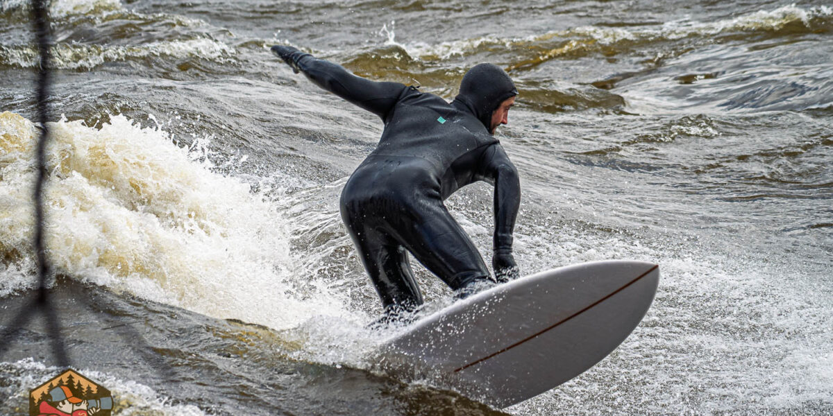 River Surfing at Sewer Wave 20260406